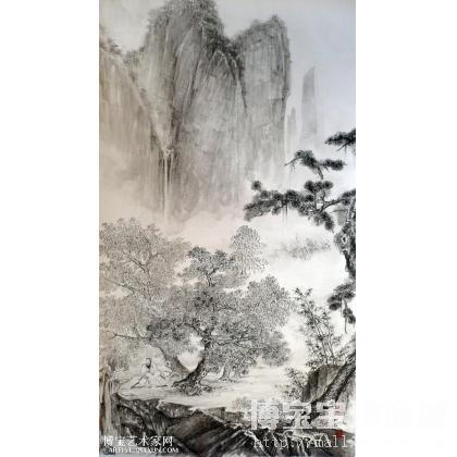 松壑鸣泉 山水画 张航福作品 类别: 国画山水作品